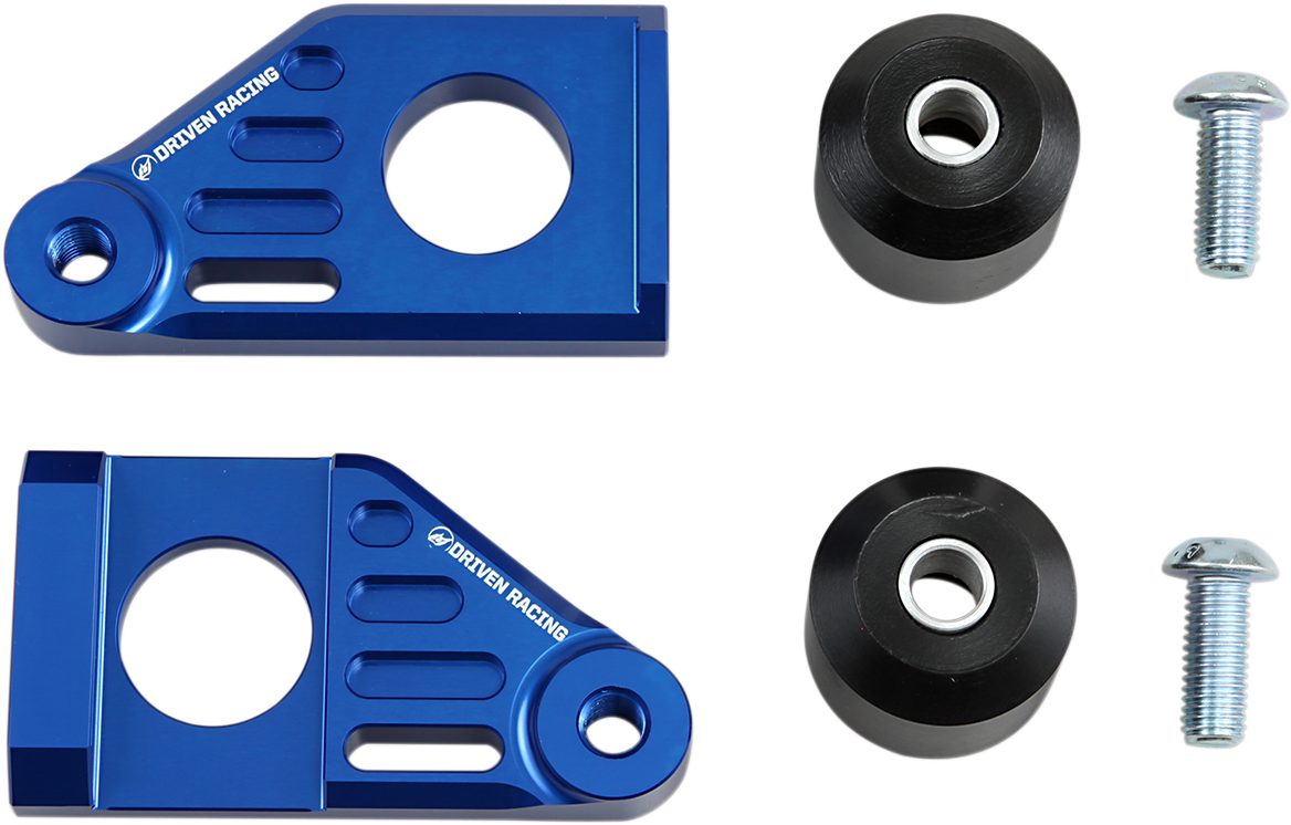 Driven Racing Axle Block Sliders - Suzuki - Blue