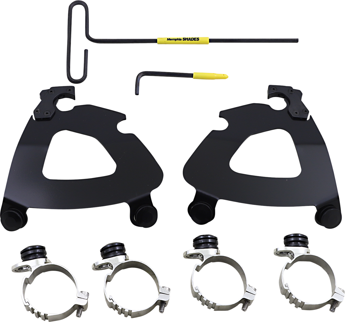 Memphis Shades Gauntlet Mounting Kit - Black - XL