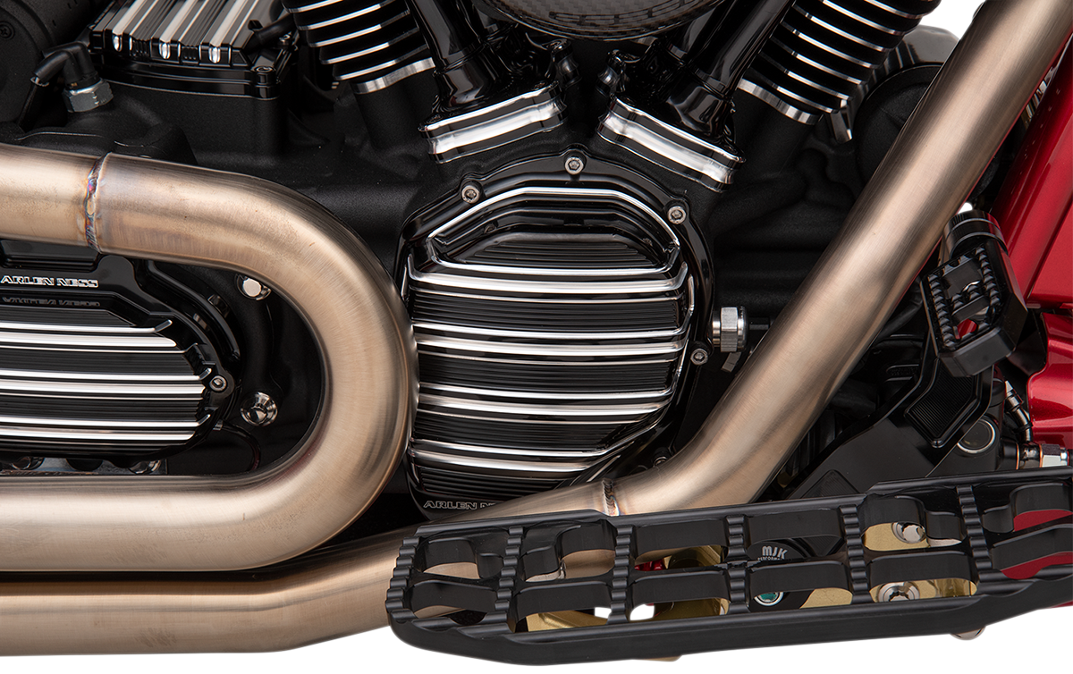 Arlen NESS Cam Cover - 10 Gauge - Black Anodized With Machined Accents - M8