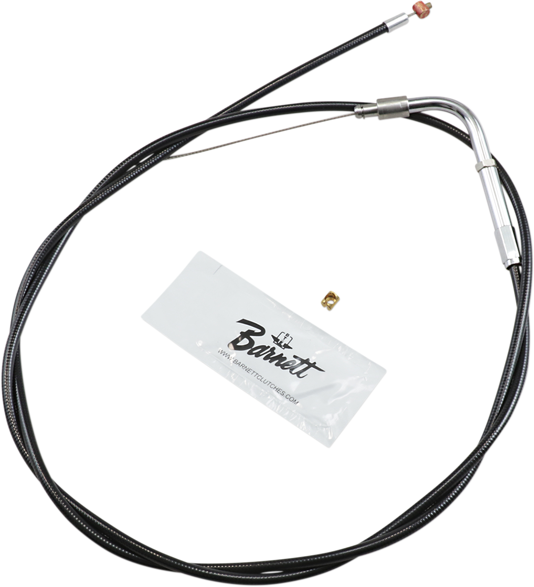 Barnett Black Vinyl Idle Cable - +6" Size - 48-1/2" Length