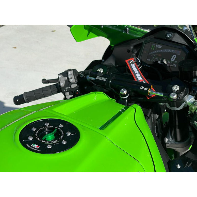 TWM Quick Action CNC Aluminum Gas Cap for ZX-10R ZX-10RR 21-24