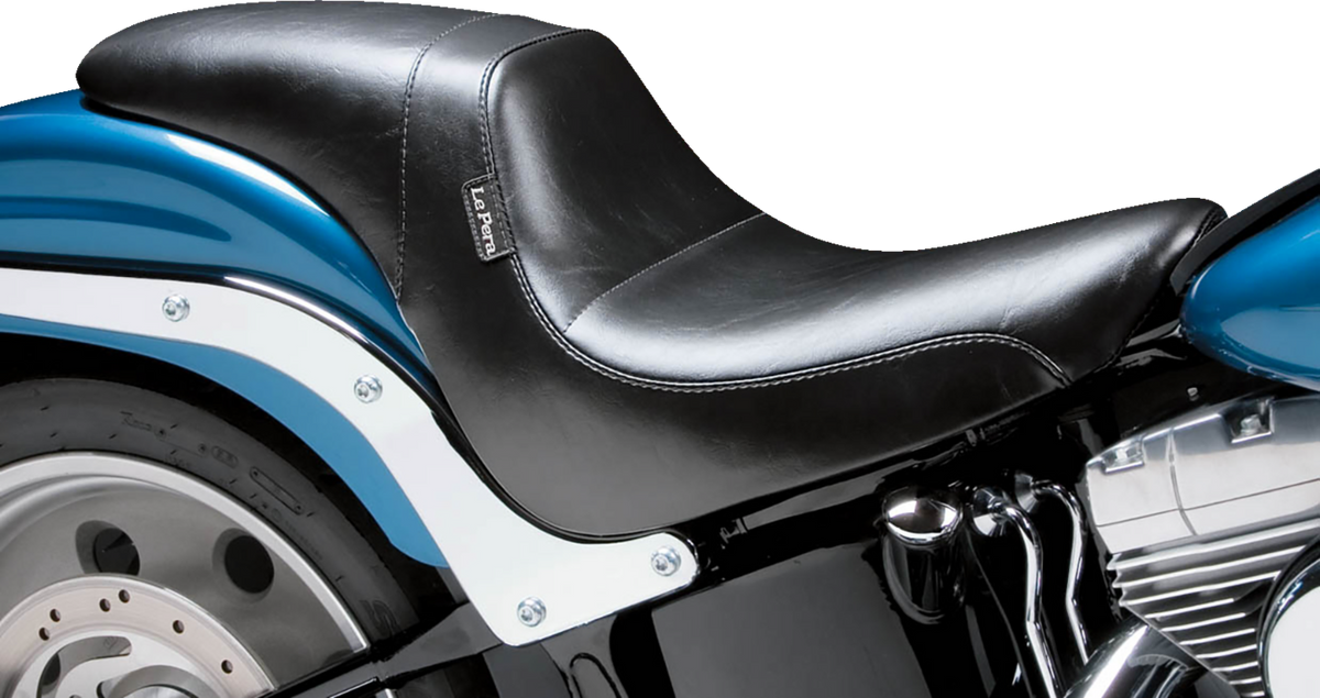 Le Pera Daytona Sport Seat - Smooth - Black - FL/FX '06-'17