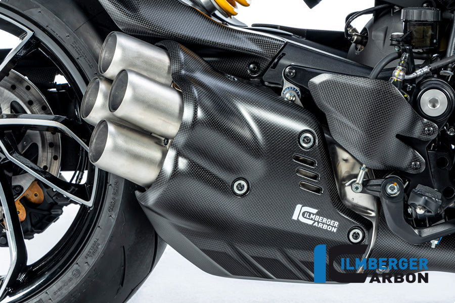 Ilmberger Carbon Exhaust Protector Muffler Ducati Diavel V4 From 2023 - Matte