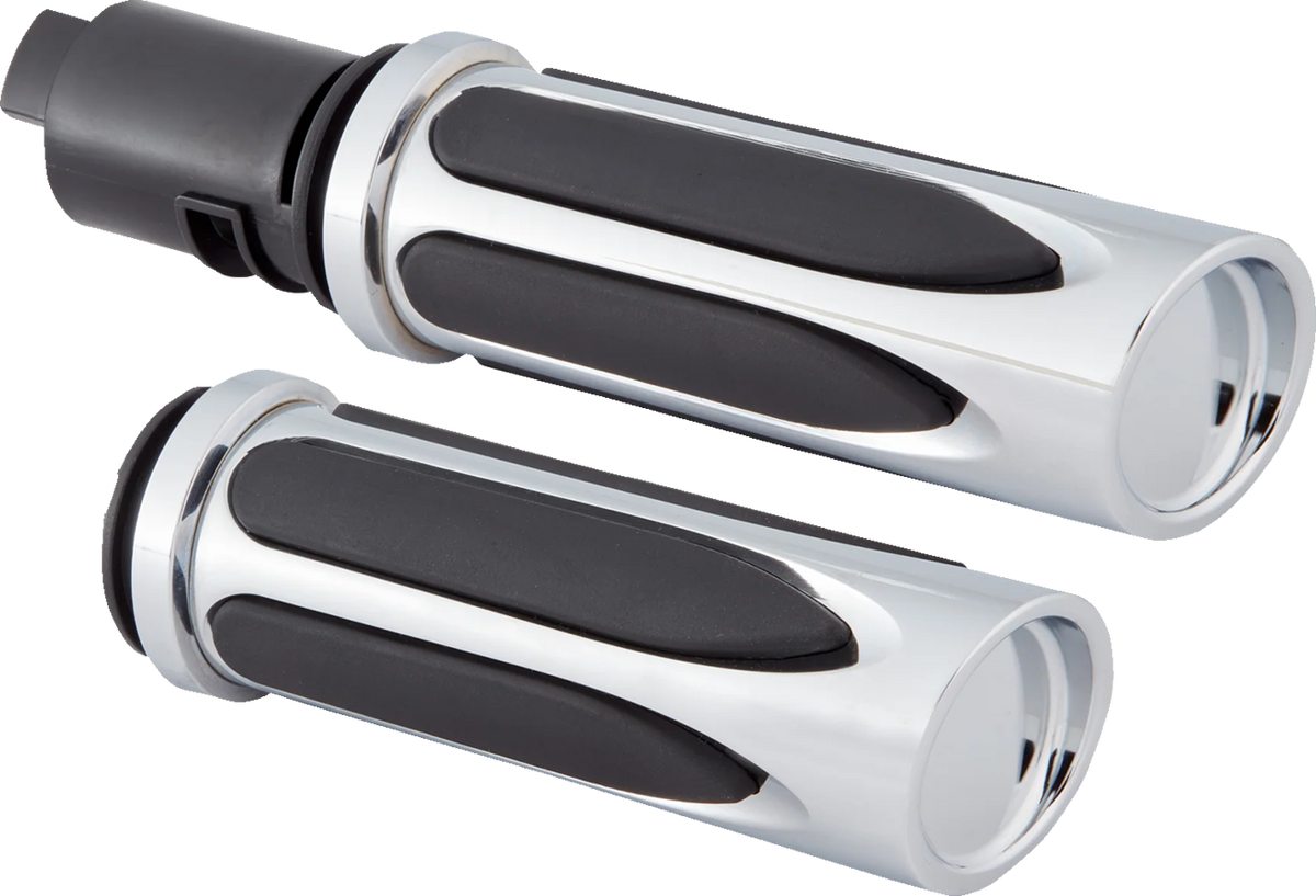 Arlen NESS Deep Cut Comfort Series Grips - TBW - Chrome