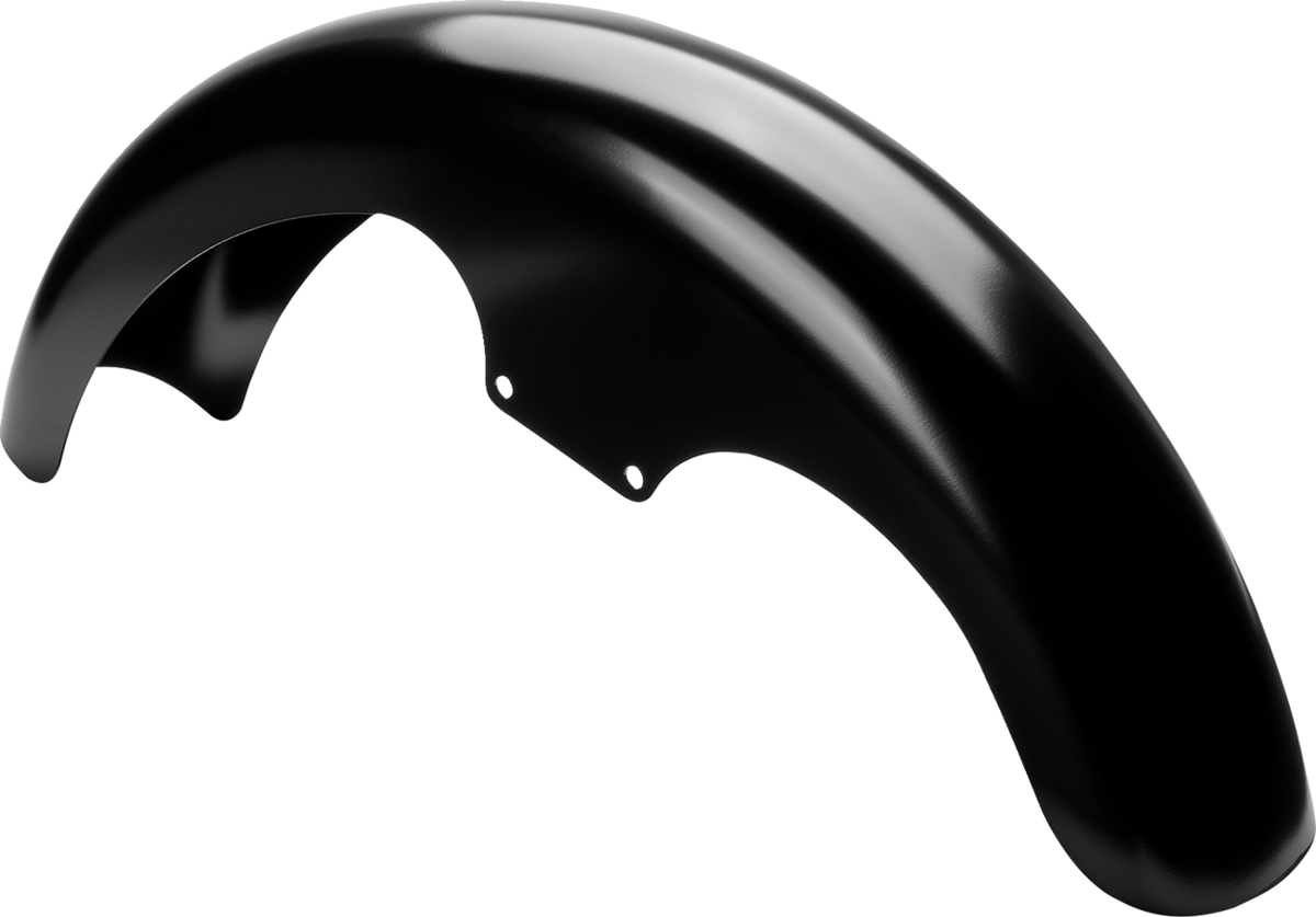 Klock Werks TLF Front Fender - Black - 19" - HD Softail