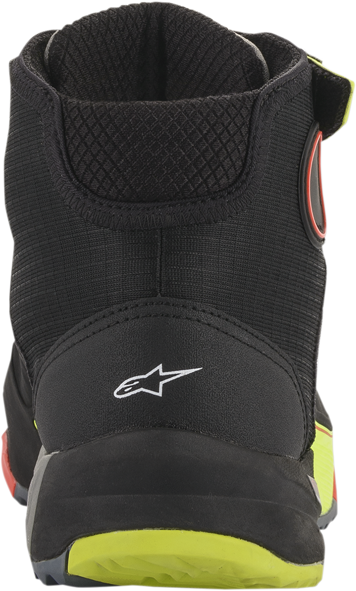 Alpinestars CR-X Drystar® Shoes - Black/Red/Yellow Fluorescent - US 14 / EU 48