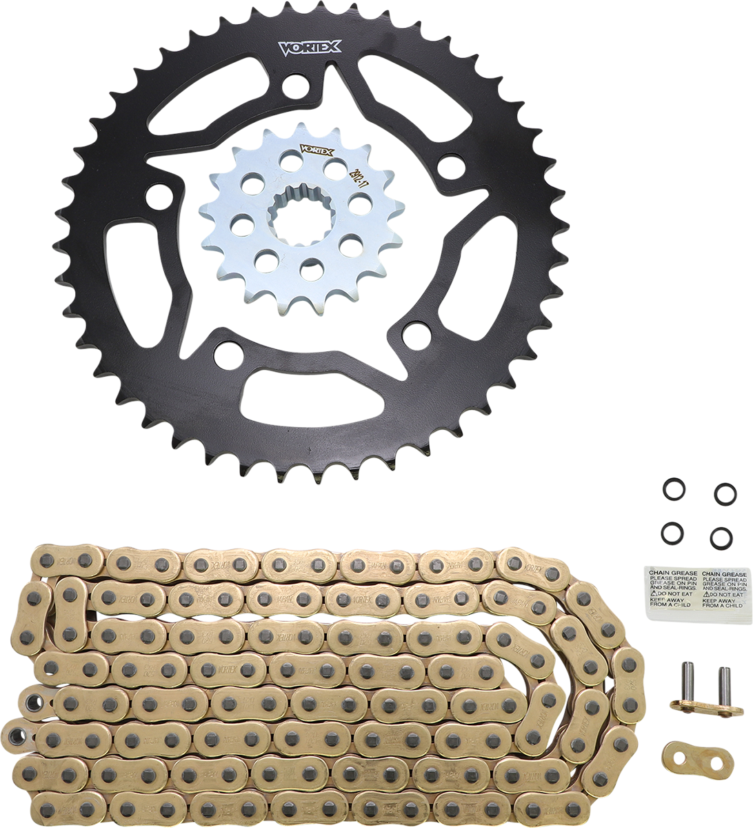 Vortex Chain And Sprocket Kit - WSS - Gold - BMW S1000RR
