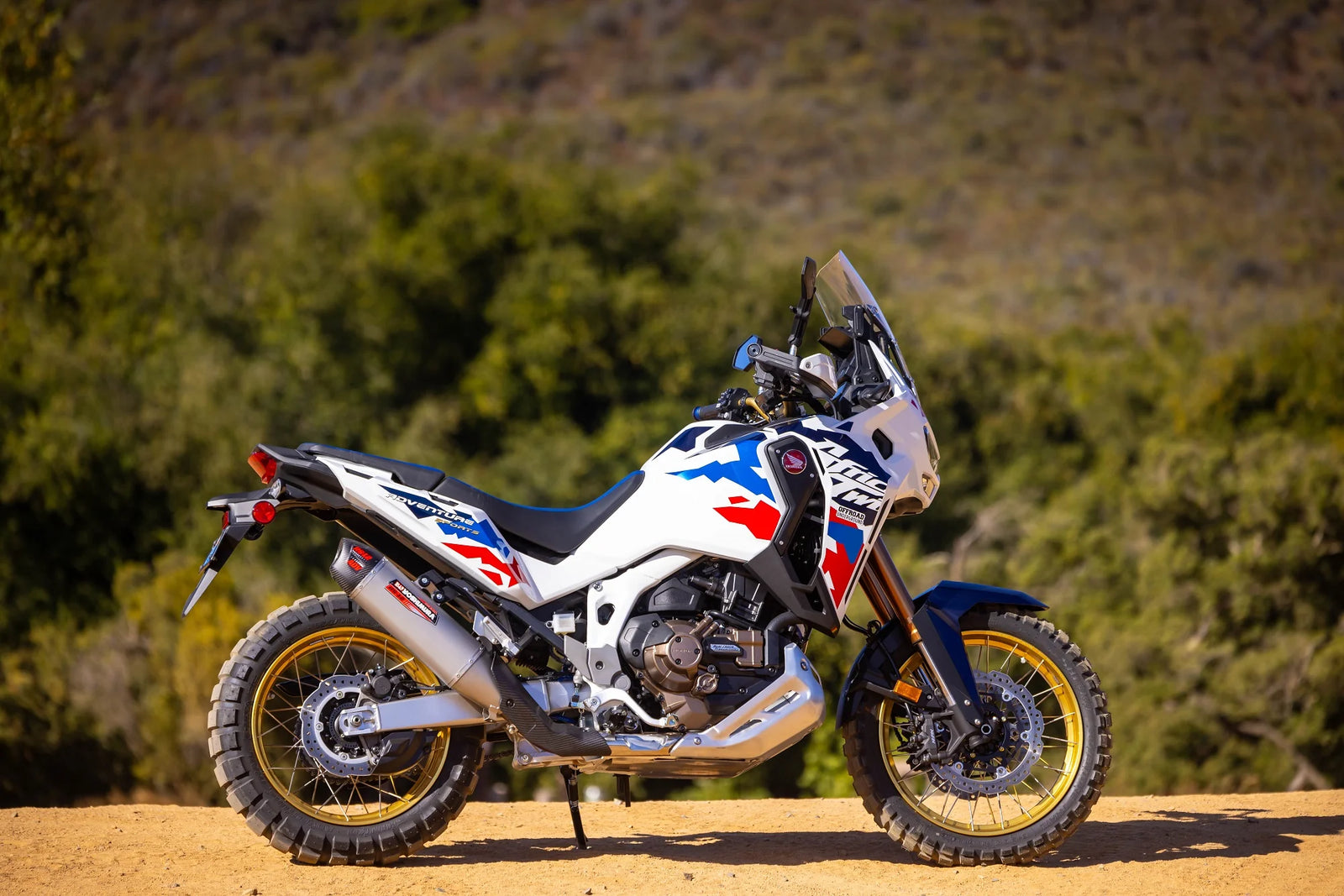 Yoshimura Africa Twin 20-26 RS-12 Stainless Slip-On Exhaust, W/ Stainless Muffler