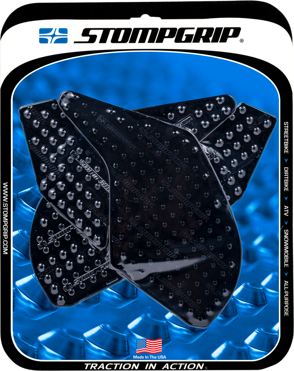 StompGrip Tank Grips - Volcano - Black - Kawasaki - Ninja '13-'17