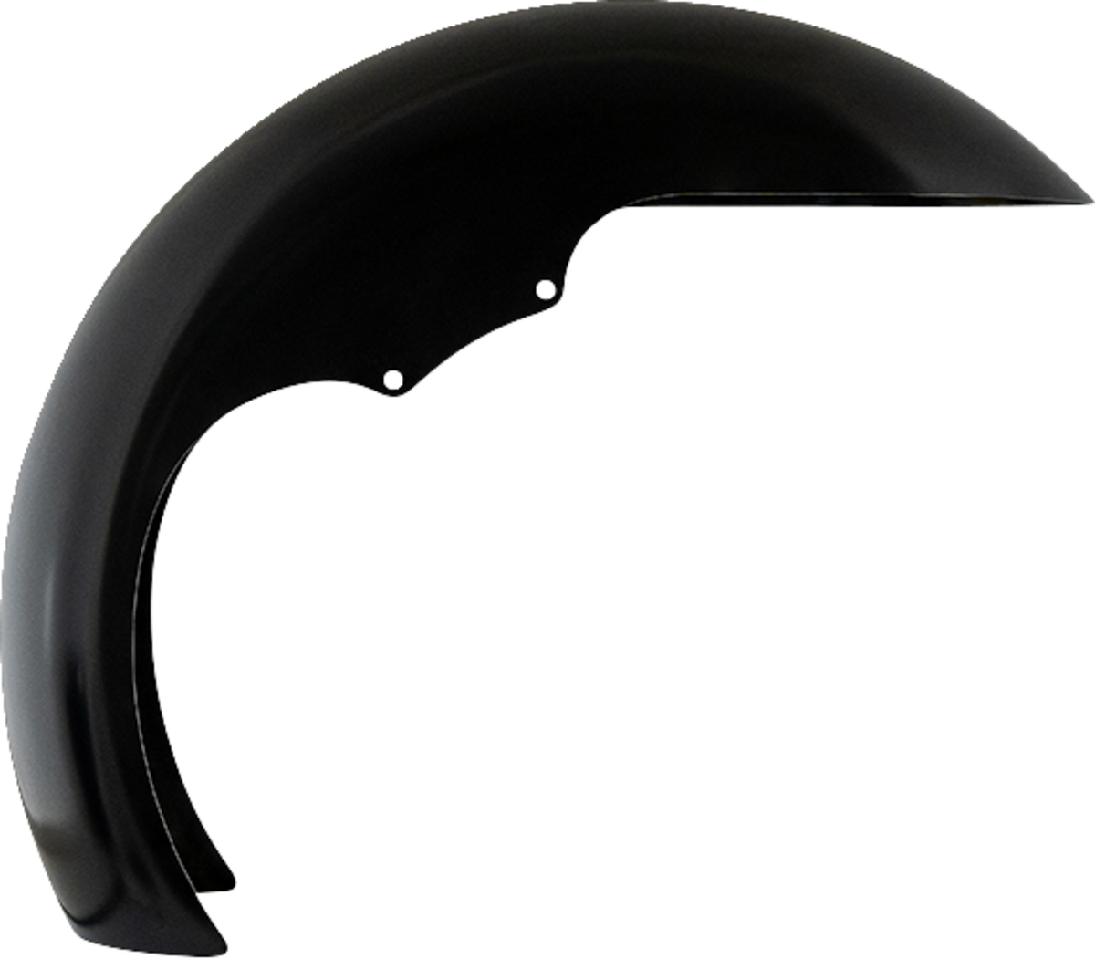 Klock Werks Level Front Fender - Black - 16"-19" - HD Touring