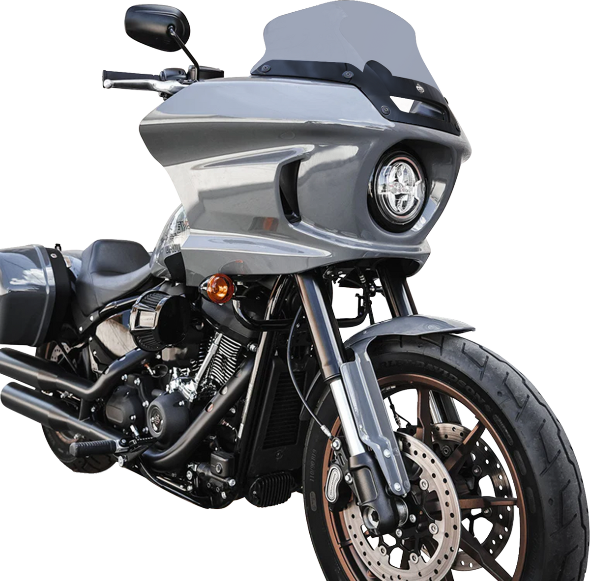 Klock Werks Flare® Windshield - 8" - Dark Smoke - FXLRST