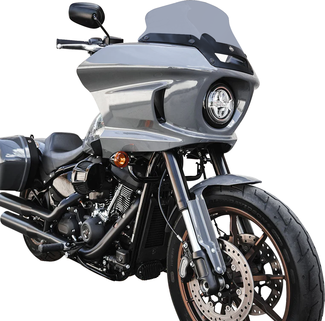 Klock Werks Flare® Windshield - 8" - Dark Smoke - FXLRST