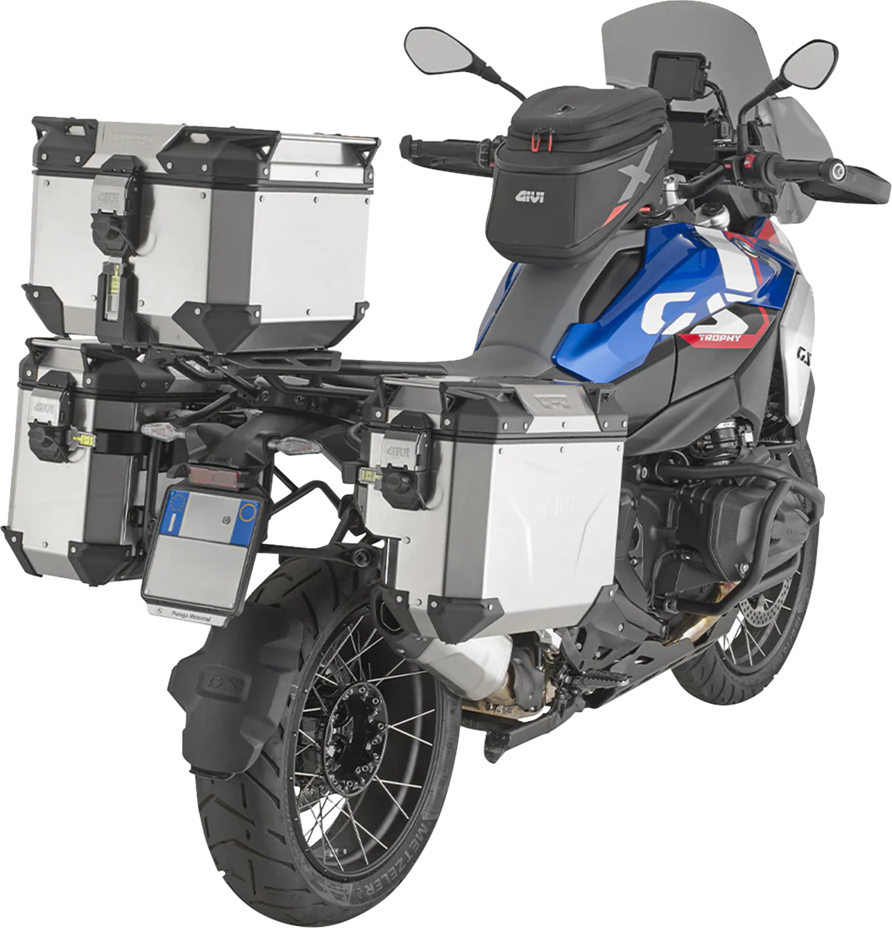 GIVI Outback Evo Top Case - 42 Liter - Silver