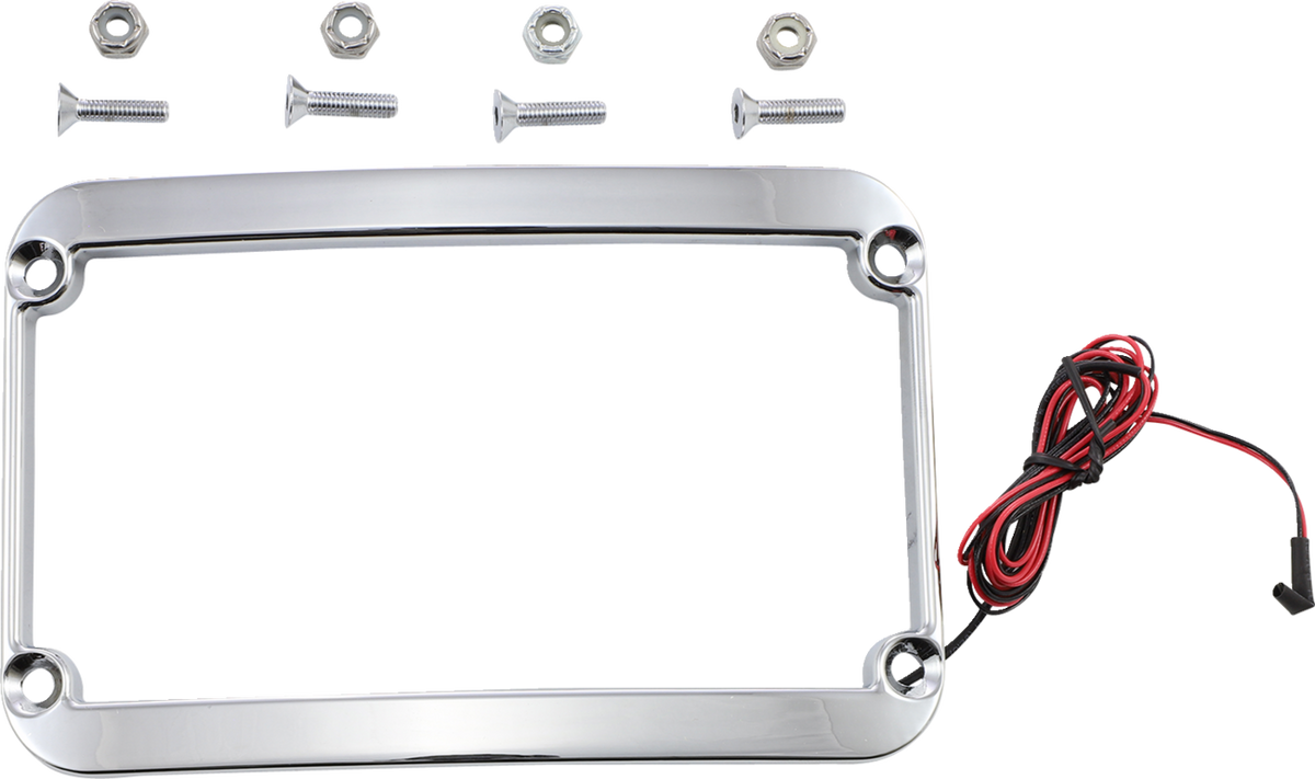 Klock Werks The One Rear Fender Lighted License Frame
