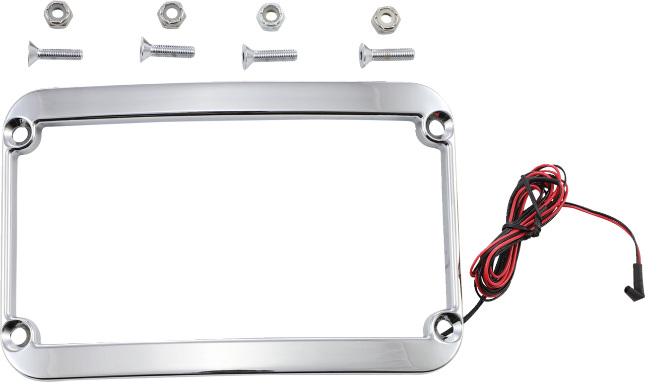 Klock Werks The One Rear Fender Lighted License Frame
