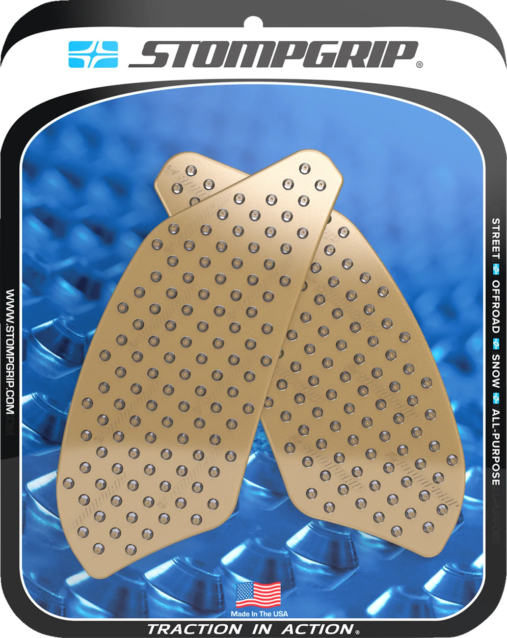 StompGrip Tank Grips - Volcano - Clear - BMW - G '21-'25