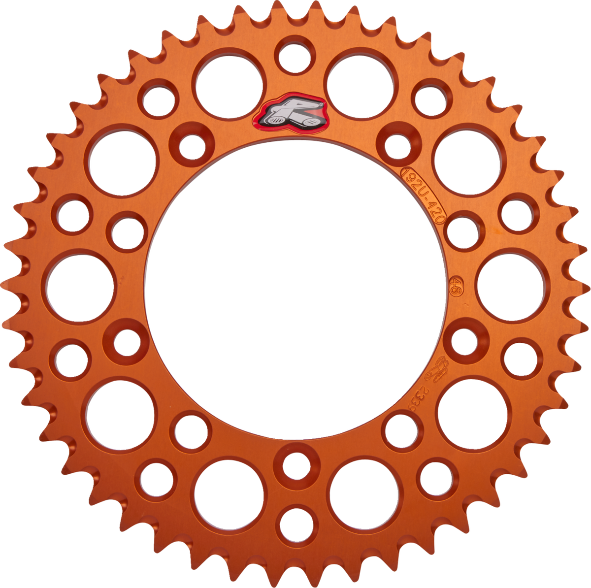 Renthal Rear Sprocket - Aluminum - 46 Tooth - Orange - Gas Gas/Husqvarna/KTM