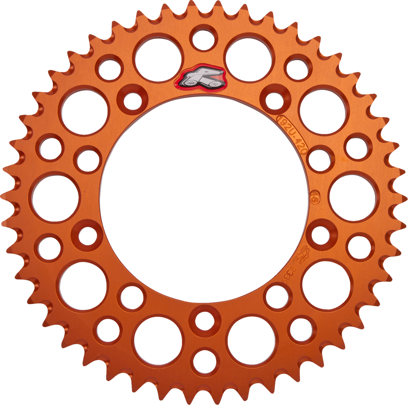 Renthal Rear Sprocket - Aluminum - 46 Tooth - Orange - Gas Gas/Husqvarna/KTM