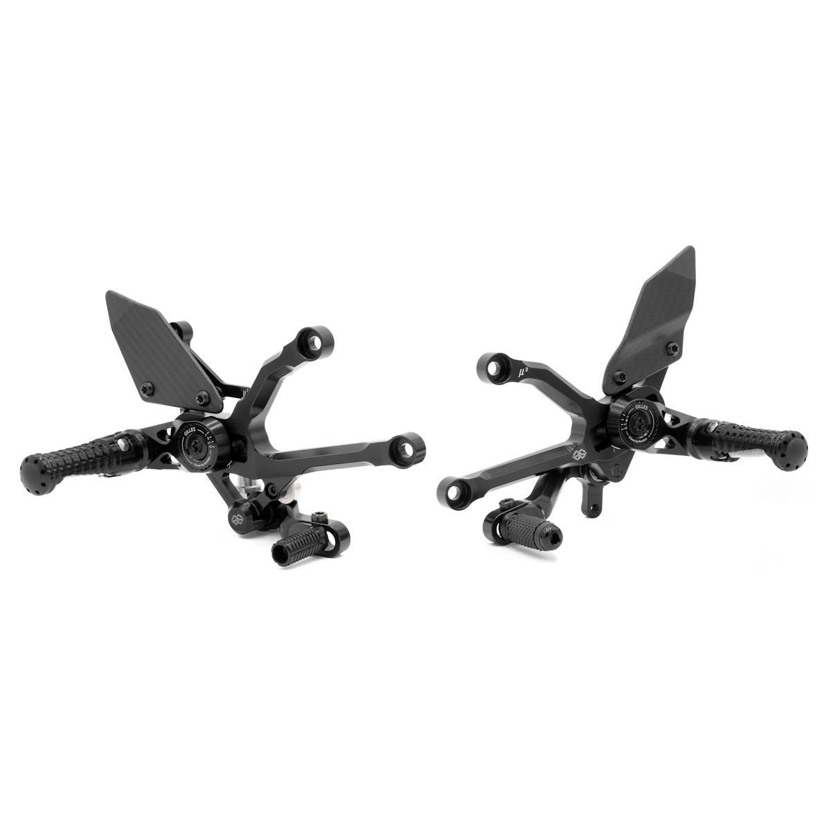Gilles Tooling MUE2 Adjsutable Racing Rear Sets Panigale V4 V4S Tricolore