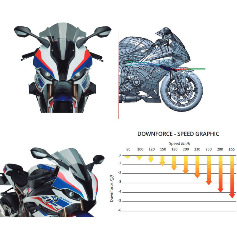 Puig Downforce Spoiler Aero Winglets for BMW S1000RR 2019 2020