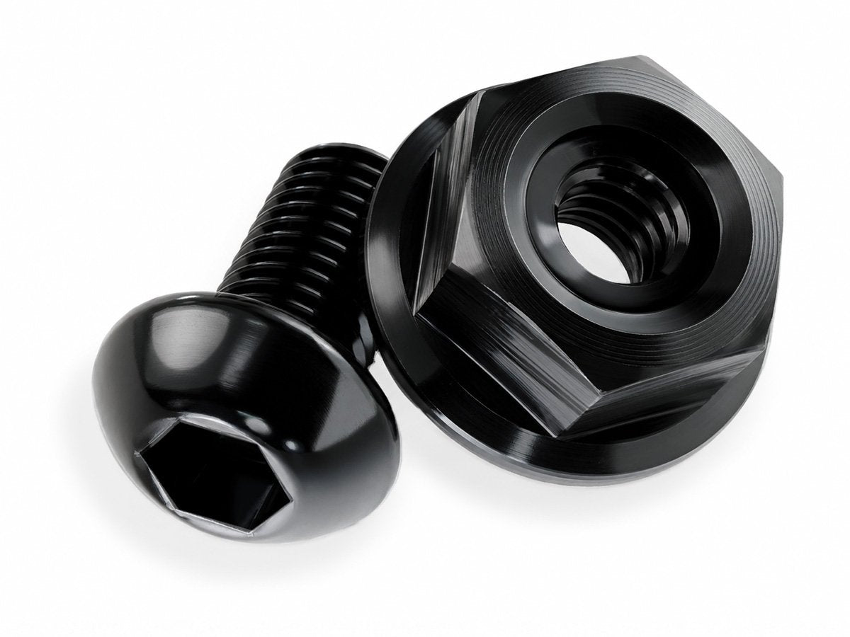 WRS WINDSCREEN M5x10MM ALUMINUM SCREW WITH NUTS KIT