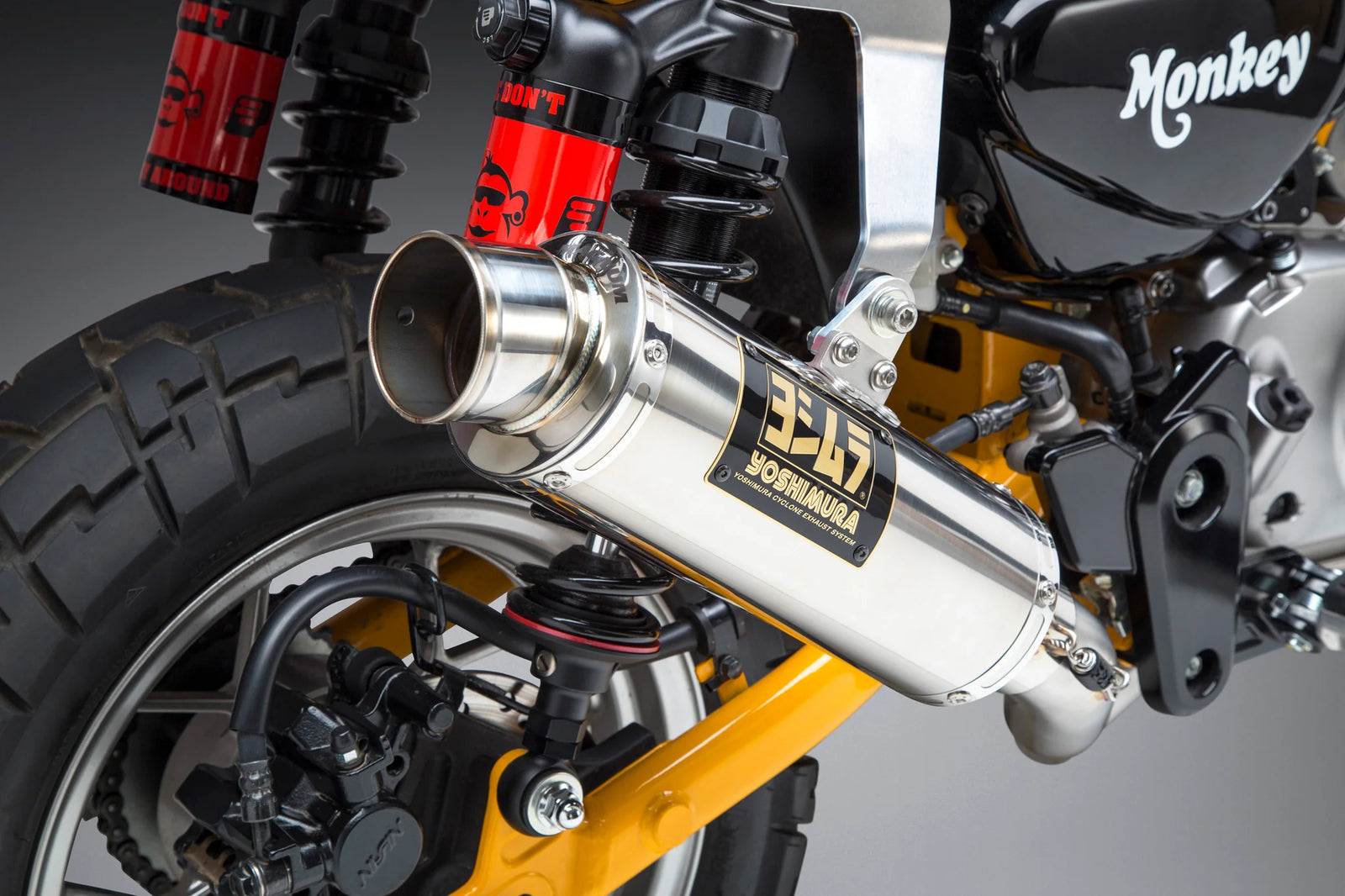 Yoshimura U.S. SPEC MONKEY 19-26 Race GP-MAGNUM Stainless Full Exhaust, W/ Stainless Muffler