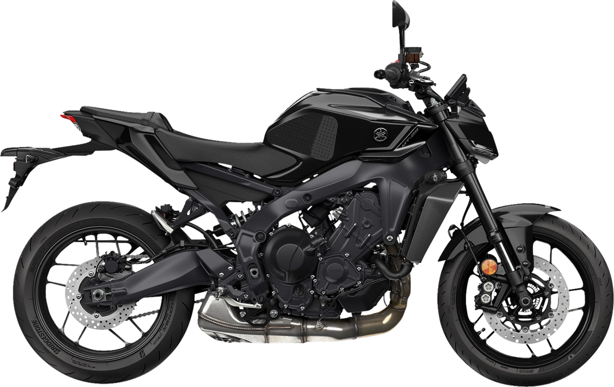 StompGrip Tank Grips - Volcano - Black - Yamaha - MT '24-'25
