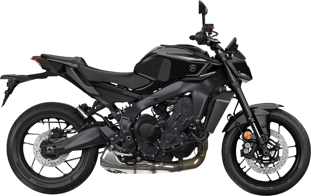 StompGrip Tank Grips - Volcano - Black - Yamaha - MT '24-'25