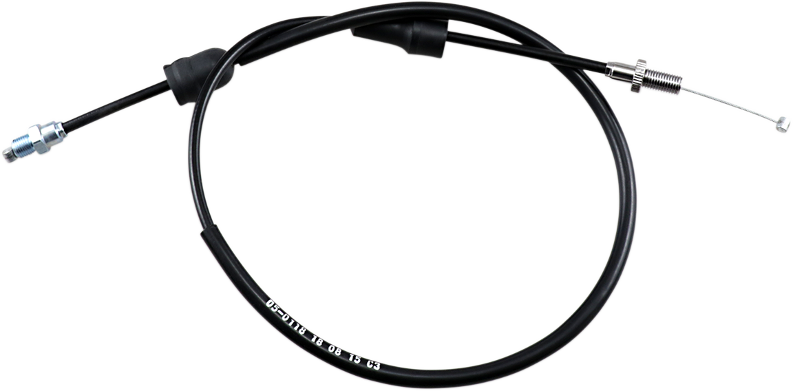 Motion Pro Black Vinyl Throttle Cable - Pull - +2" - '88-'06 YFS200