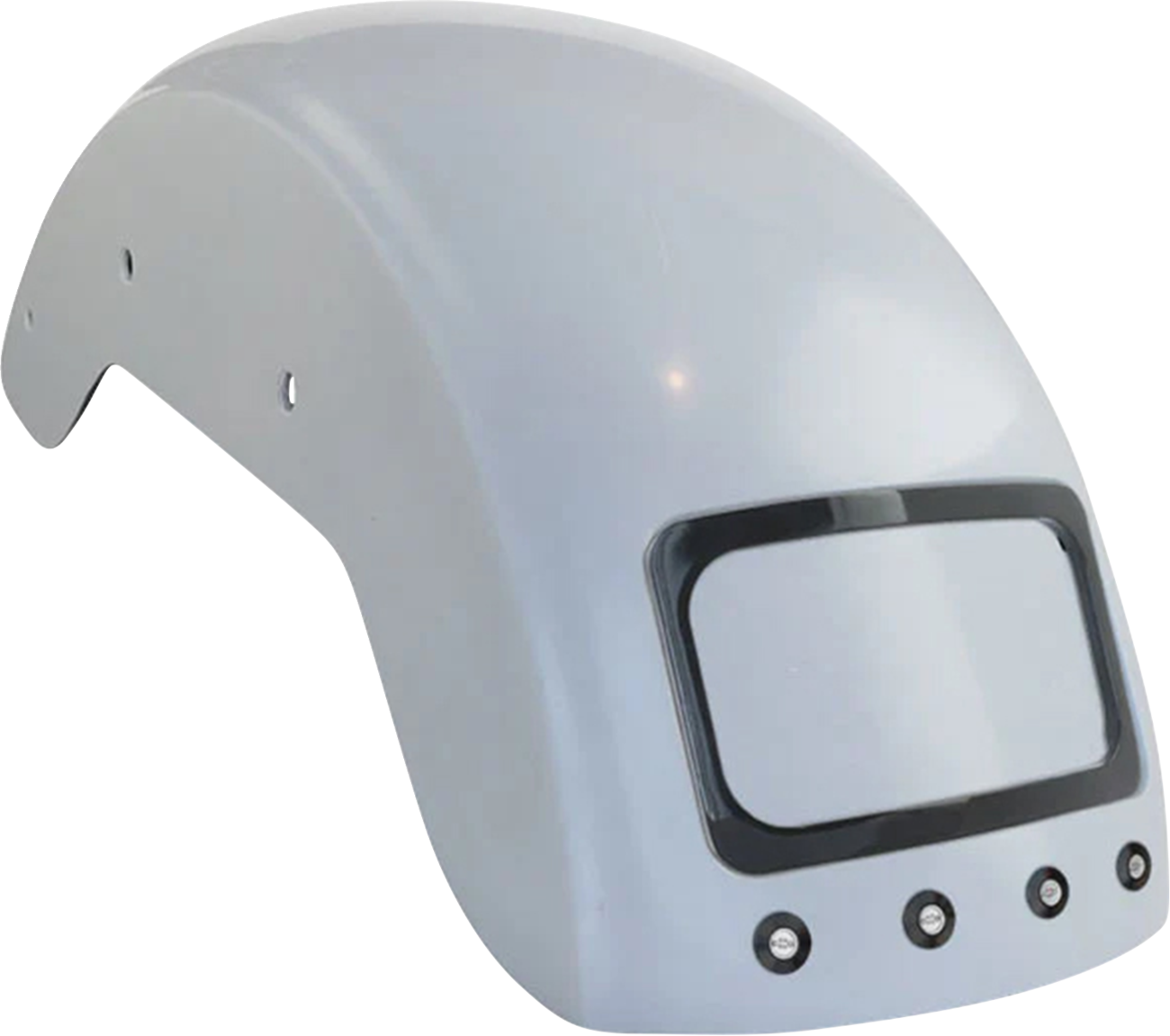 Paul Yaffe Bagger Nation The Fix Rear Fender - Black Frame Plate - Thunder Bolts - HD Softail