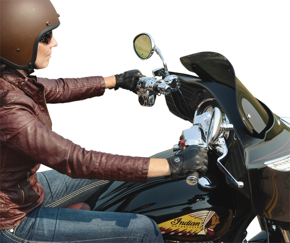 Klock Werks Klip Hanger Handlebar For Indian - 12" - Black/Chrome