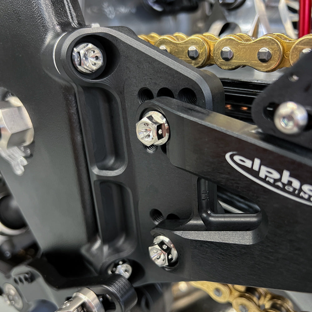 Titanium bolt kit racing rearset SBK