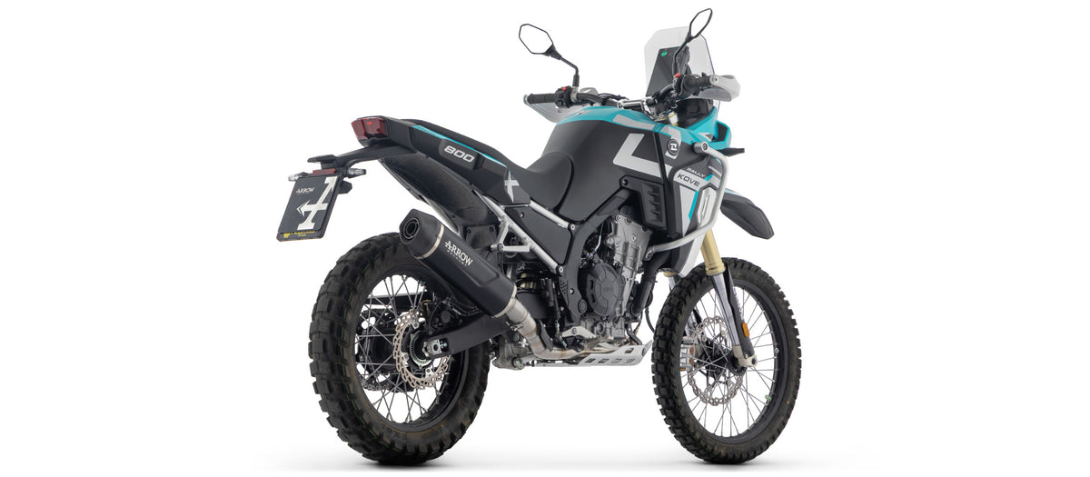 72667AKN Indy Race Evo Aluminium Dark Slip On With Carbon End Cap