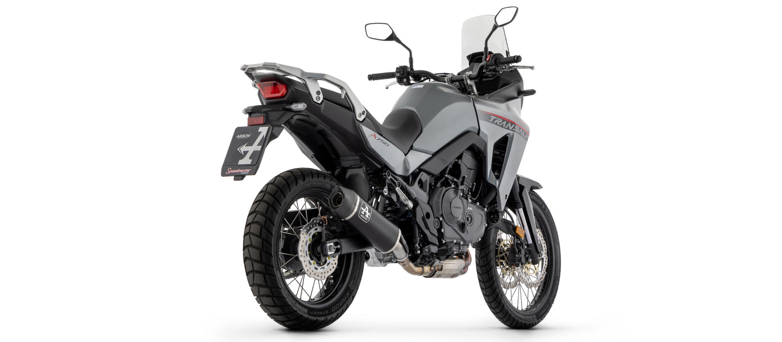 Indy Race Aluminium Dark" Slip On With Carbon End Cap"