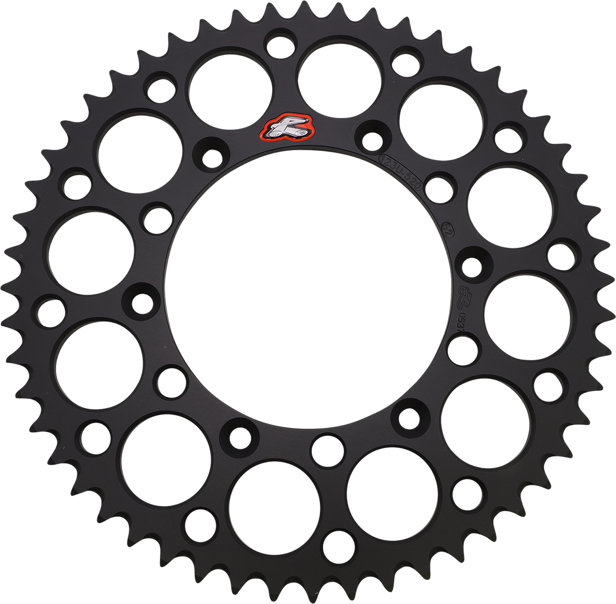 Renthal Rear Sprocket - Aluminum - 52 Tooth - Black - Suzuki