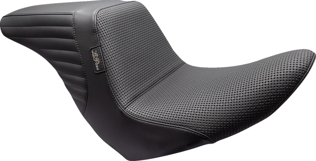 Le Pera Kickflip Up Front Seat - Basketweave - Black - FL/FX '18-'24