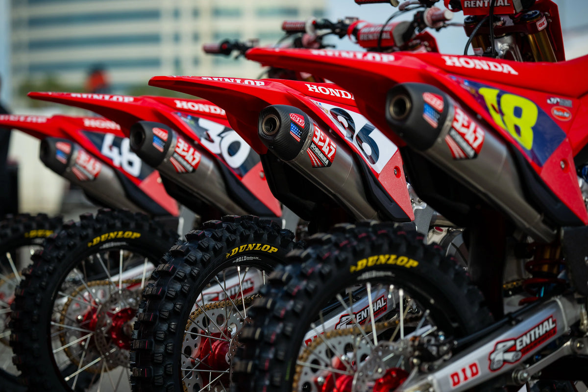 Yoshimura CRF450R/RX 2021-2024 / CRF450R-S 2023-2024 RS-12 Titanium Full Exhaust, W/ Titanium Muffler