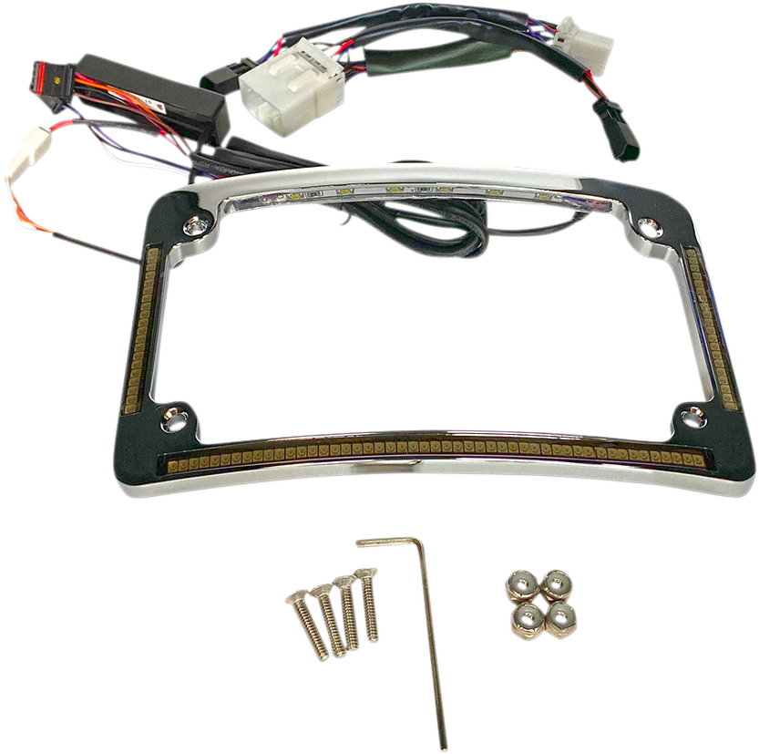 Custom Dynamics Radius License Plate Frame - Chrome