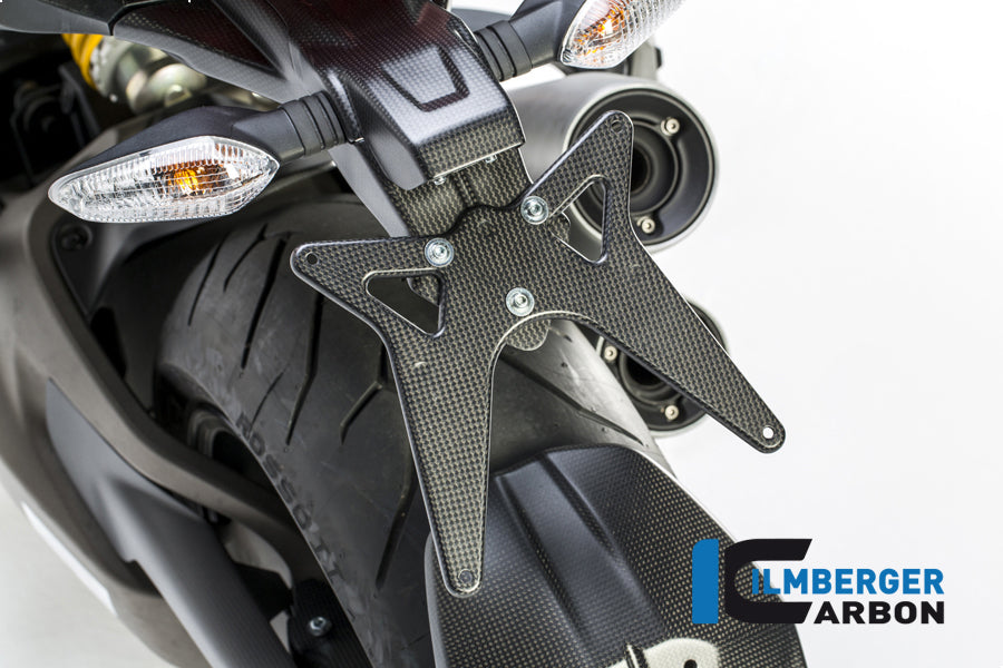 Ilmberger Carbon License Plate Holder Ducati Monster 1200 / 1200 S - Matte