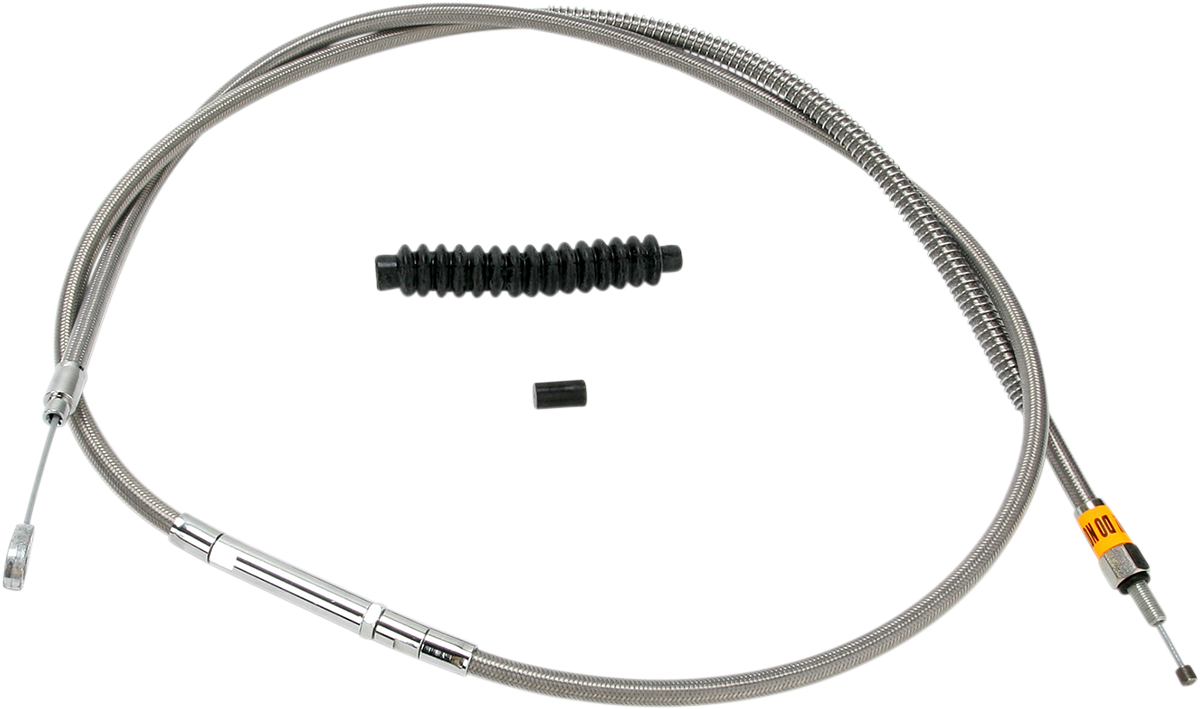 Barnett High-Efficiency Stainless Steel Clutch Cable For Harley-Davidson - +6" - '93-'03 Dyna