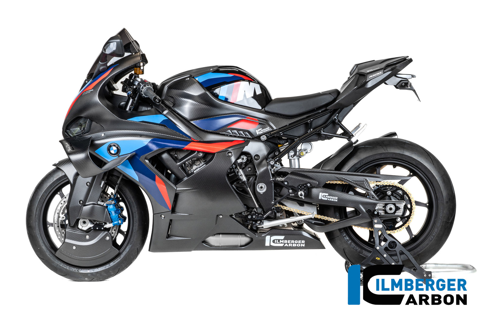 Ilmberger Carbon Rear Hugger With Chain Guard BMW M1000RR / S1000RR - Matte / Twill