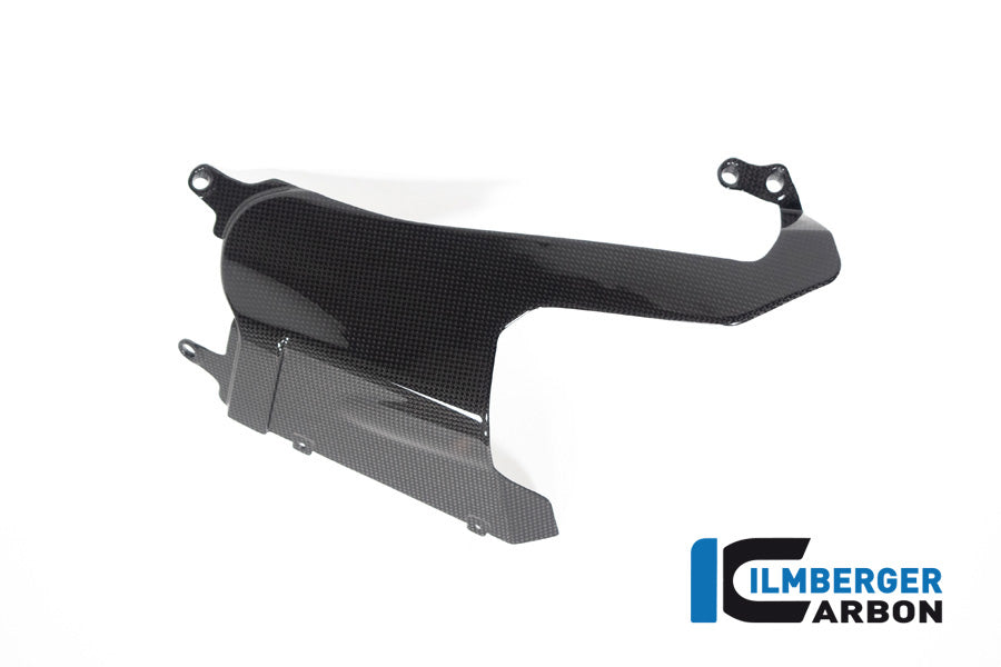 Ilmberger Carbon Exhaust Cover On The Left Belly Pan Ducati Panigale V4 S From 2022 - Gloss / Plain