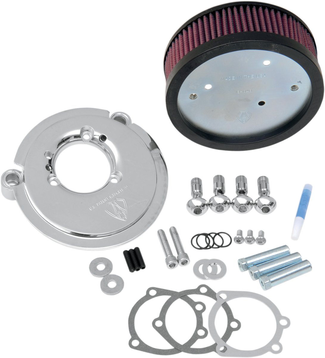 Arlen NESS Big Sucker™ Air Filter Kit - Chrome - Stage I