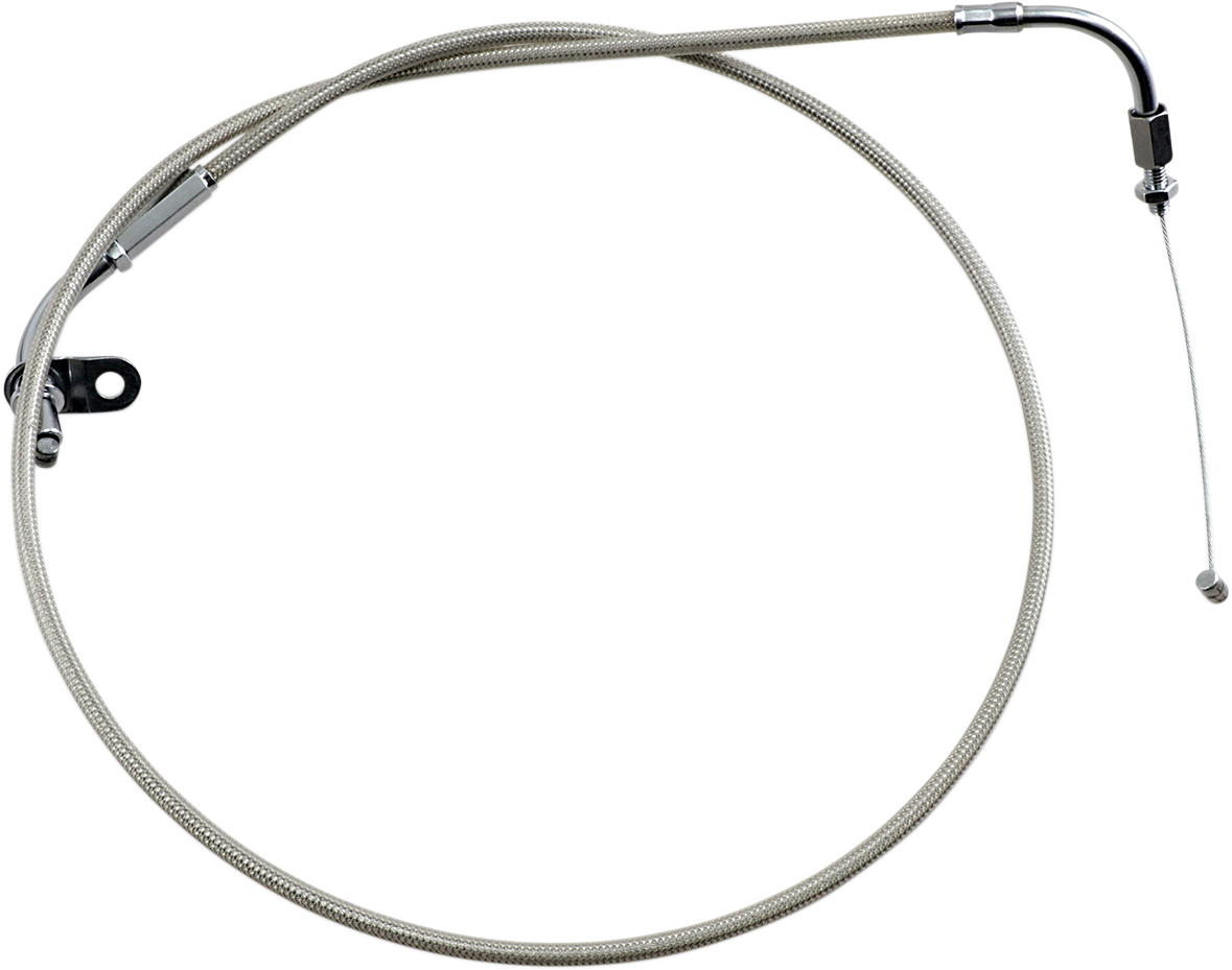 Motion Pro Armor Coat Stainless Steel Throttle/Idle Cable For Cruisers - Pull - 1100 V-Star