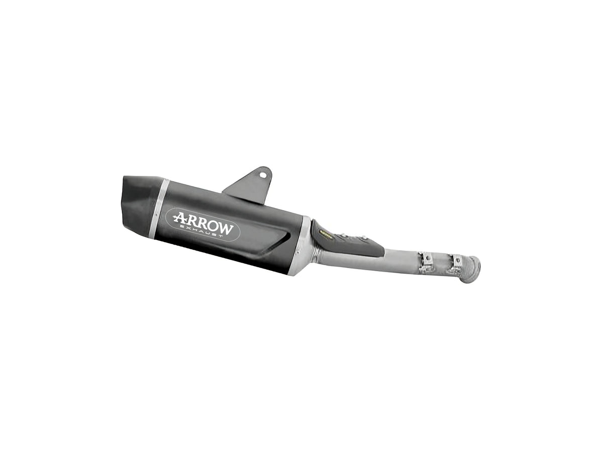 Arrow 71992AKN Indy Race Evo Aluminium Dark Slip On With Carbon End Cap