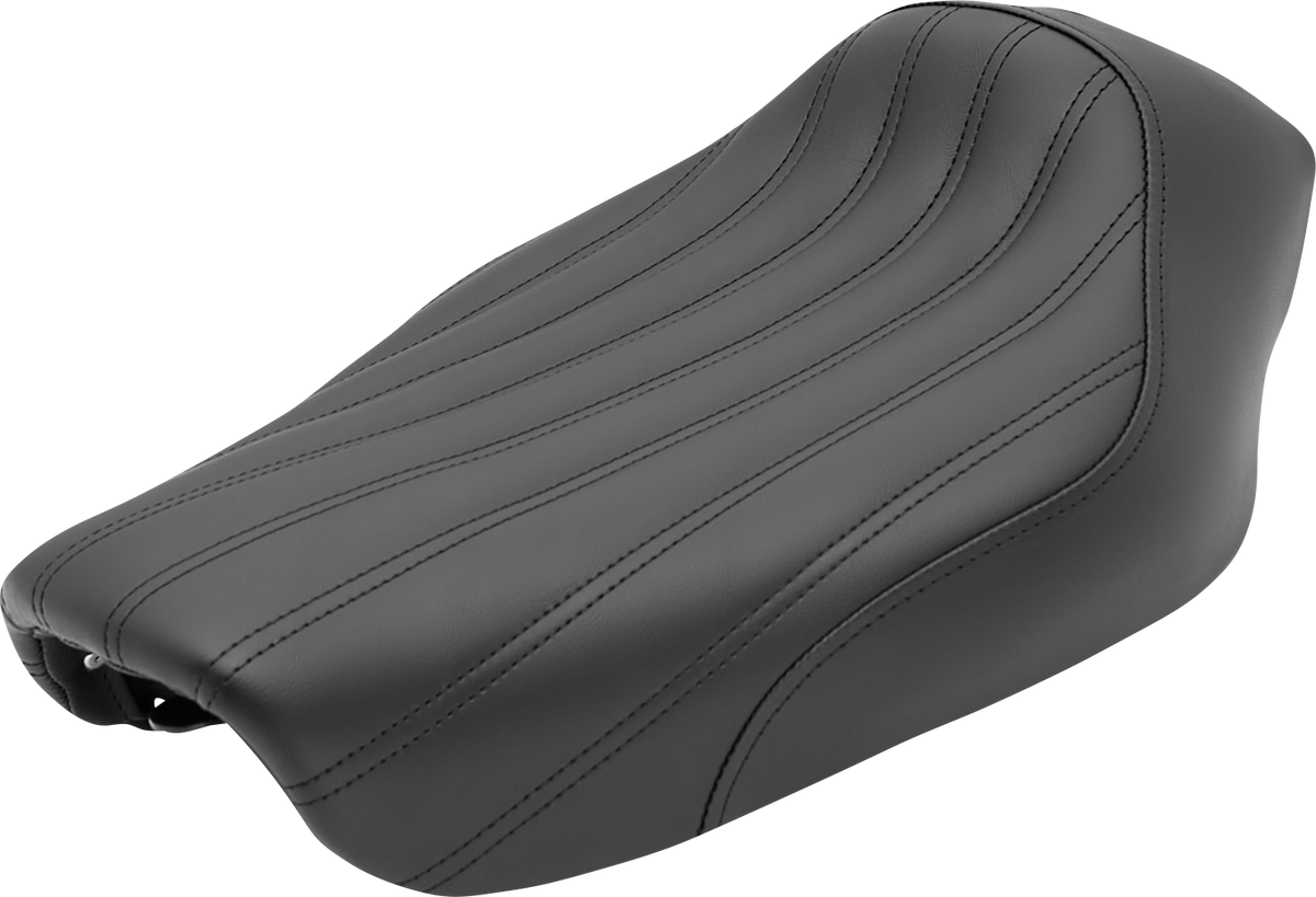 Saddlemen Knuckle Solo Seat - Ribbed - Black - FXD '04-'05
