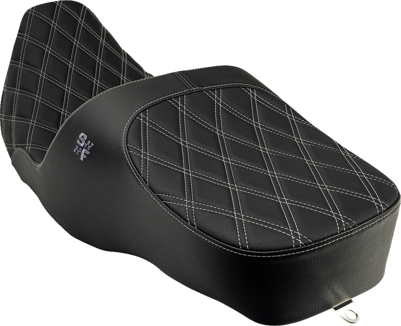 Slyfox Chariot Seat - Silver Double Diamond Stitch - FL '97-'07