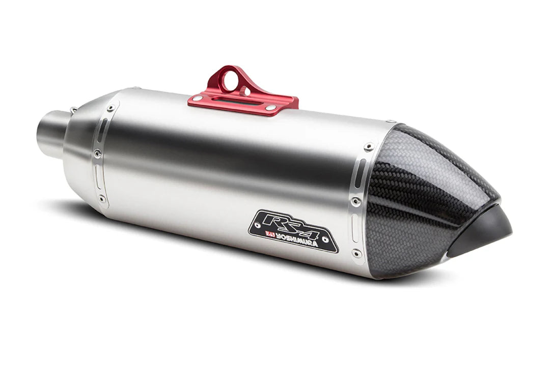 Yoshimura SUPER TENERE 12-24 RS-4T Stainless Slip-On Exhaust, W/ Stainless Muffler