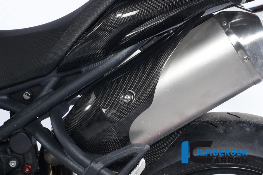 Ilmberger Carbon Exhaust Heat Shield End Cap Left Carbon For Triumph Speed Triple 1050