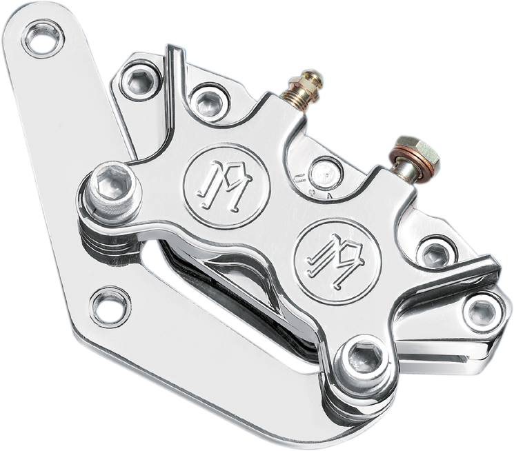 Performance Machine (PM) Single Disc Caliper - Front - Chrome 84-99